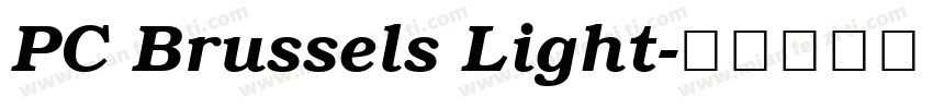 PC Brussels Light字体转换